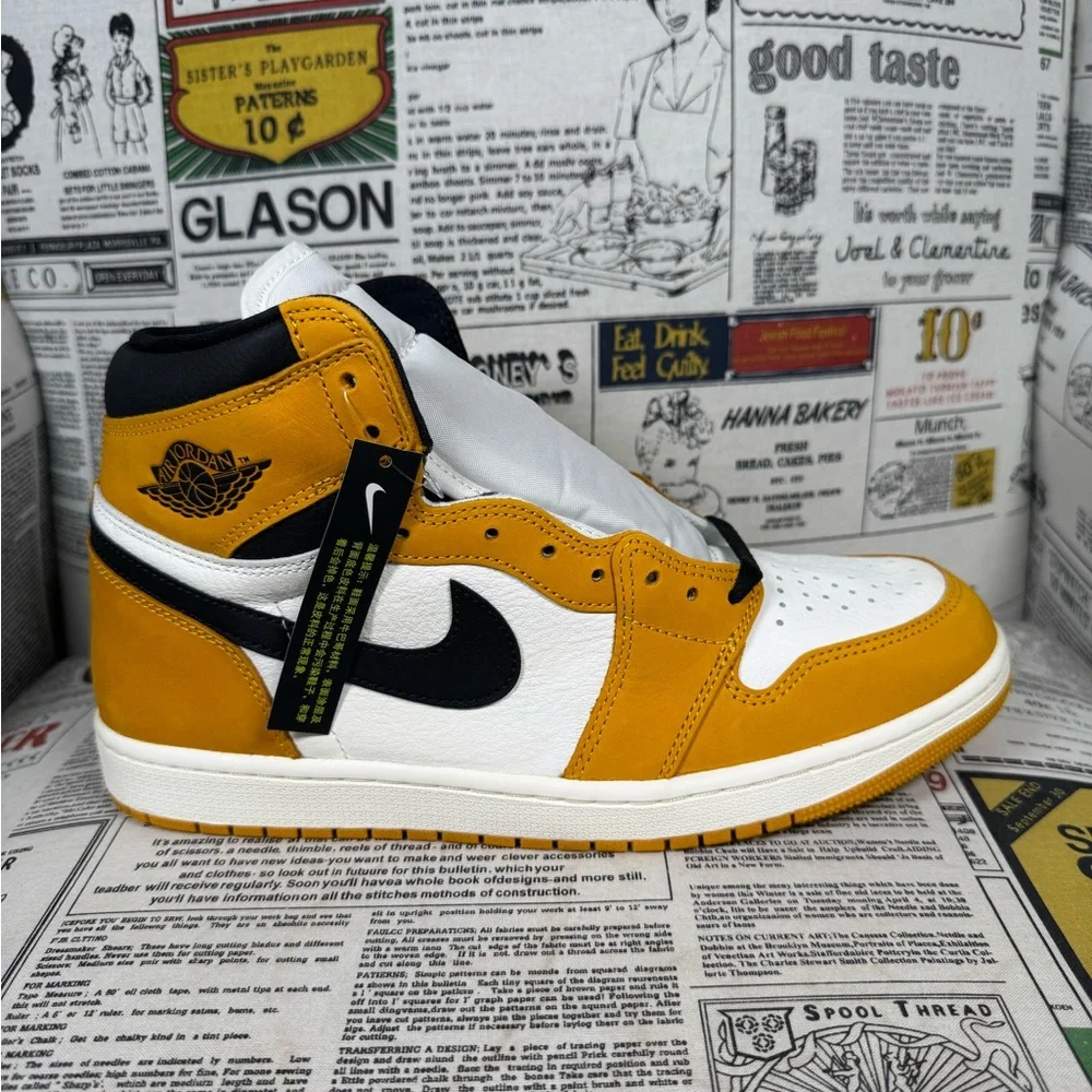 Nike Air Jordan 1 Retro High OG Yellow Ochre DZ5485-701 Men Size 11 No Box - Picture 1 of 11